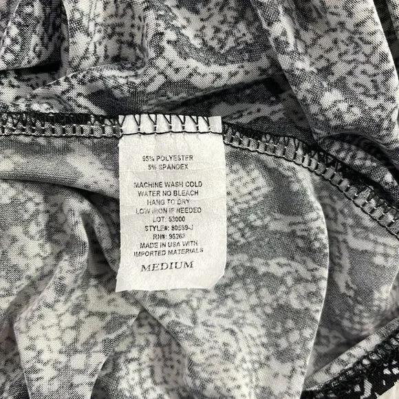 Women’s Olivia Rae Black & White Sleeveless Classy Shirt (M) AS13 - Picture 6 of 9